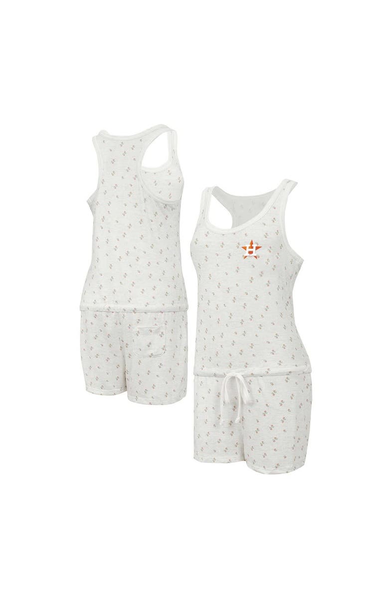 CONCEPTS SPORT Women's Concepts Sport Cream Houston Astros Gardner Hacci Knit Romper, Main, color, Cream