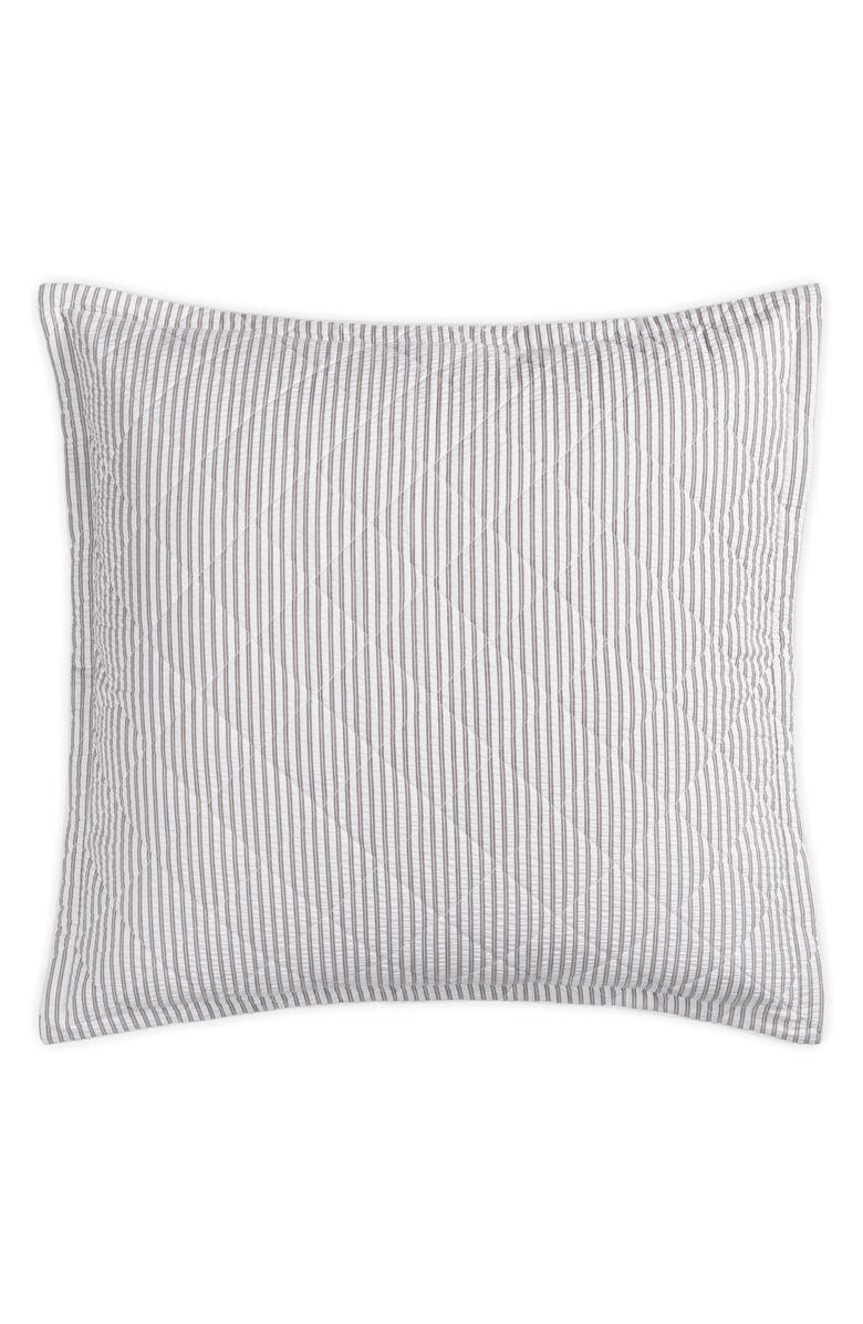 Matouk Matteo Quilted Euro Sham, Main, color, Bark