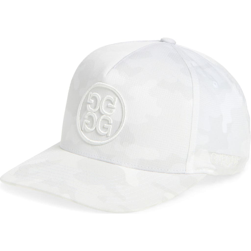 G/fore Circle G Performance Twill Baseball Cap In Snow/ Camo
