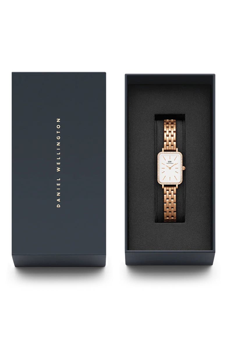 Quadro Bracelet Watch, 20mm x 26mm, Alternate, color, ROSE GOLD