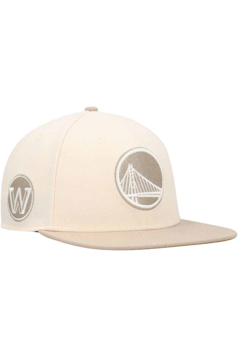 Men's '47 Cream/Tan Golden State Warriors Sierra Sure Shot Captain Snapback Hat, Main, color, Cream
