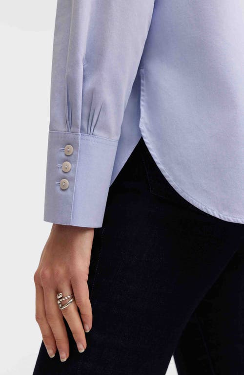 FOXCROFT FOXCROFT KRIS TUX BIB COTTON BUTTON-UP SHIRT