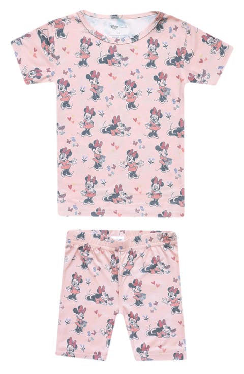 Minnie Mouse Fitted Two-Piece Short Pajamas (Baby)