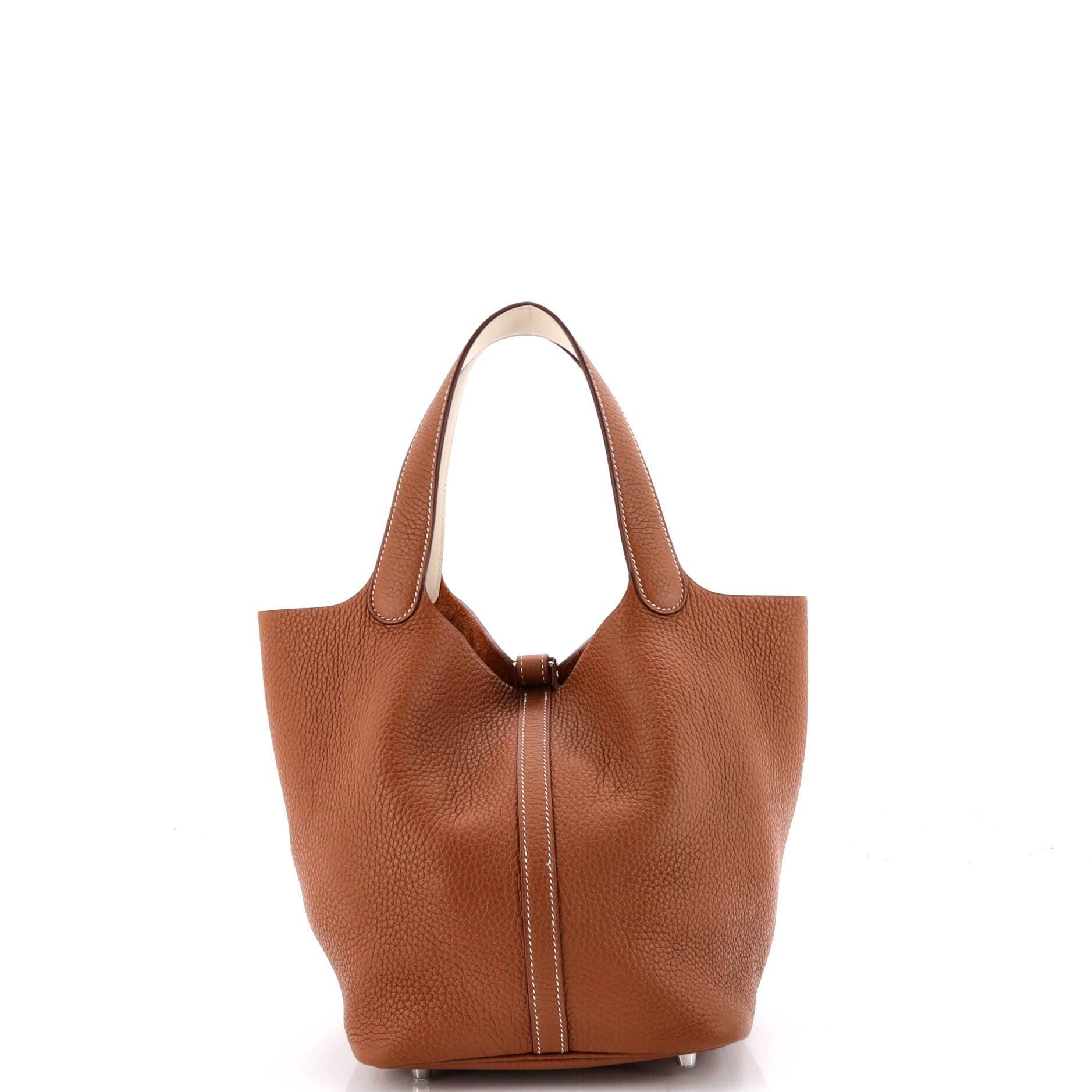 Pre-Owned Hermes Eclat Picotin Lock Bag Clemence MM, Alternate, color, Gold