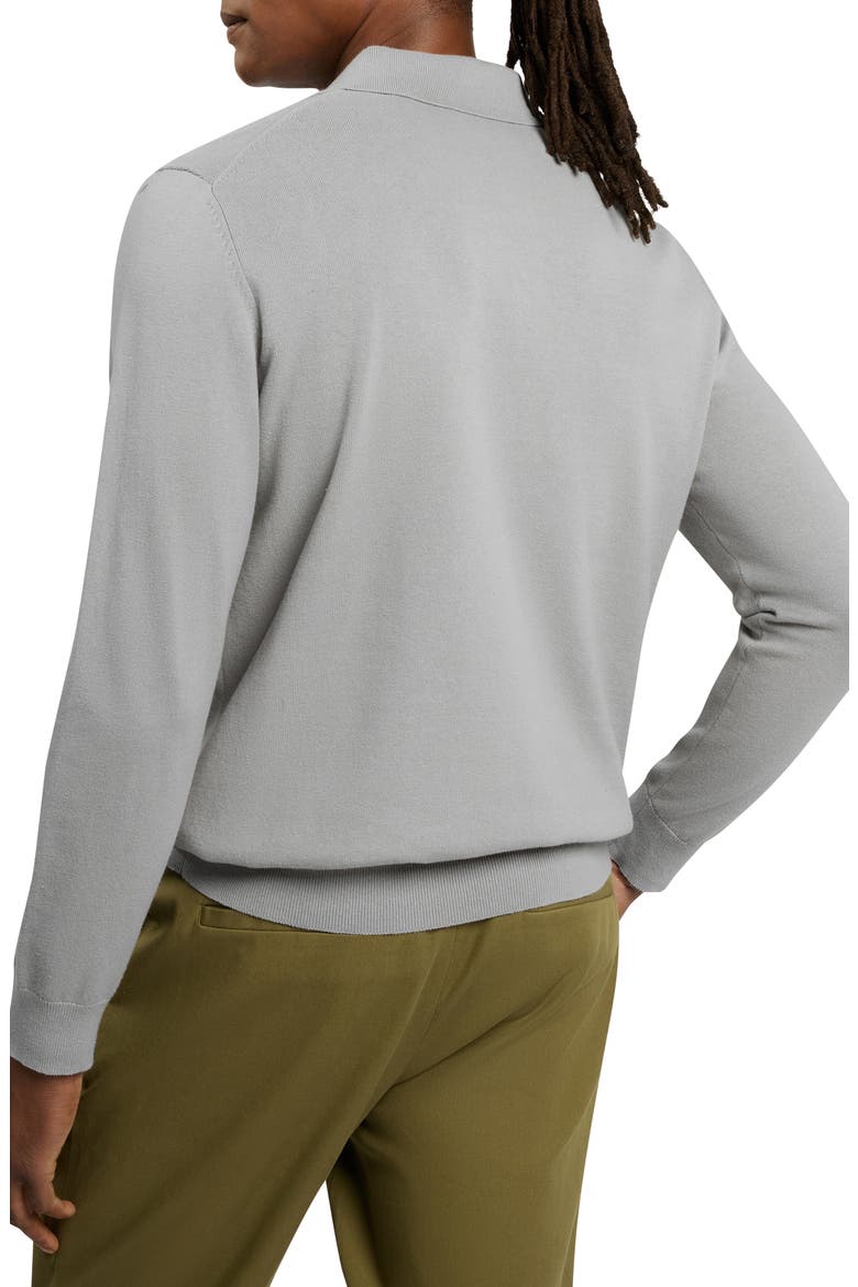 Maeliss Long Sleeve Polo, Alternate, color, GREY