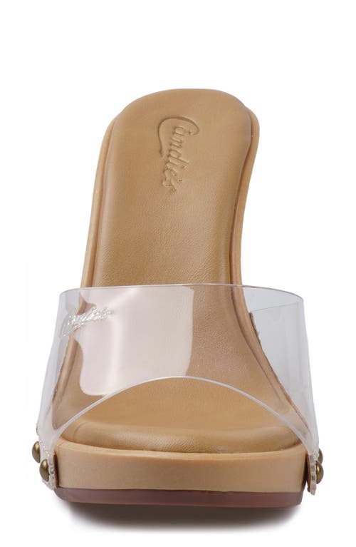 Candies Candie's Antonella Slide Sandal In Clear Pvc