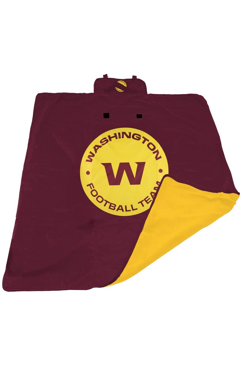 LOGO BRANDS Burgundy Washington Football Team 60'' x 80'' All-Weather XL Outdoor Blanket, Main, color, Maroon