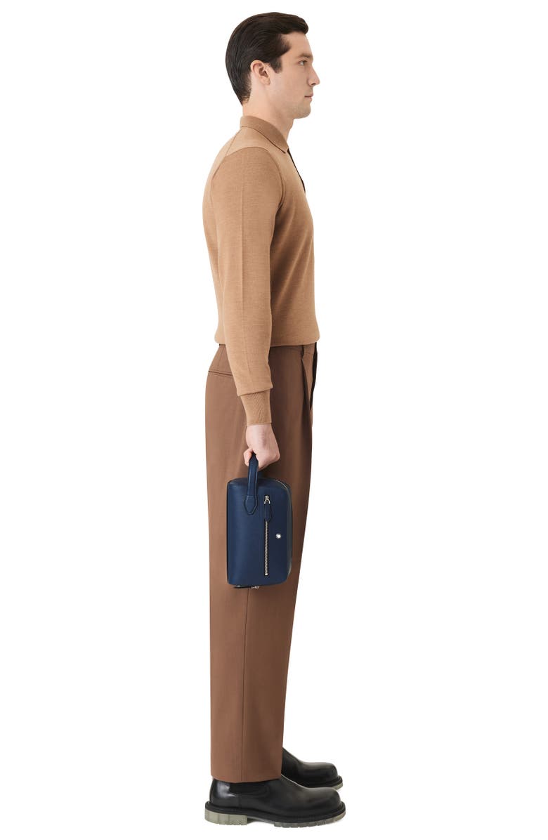 Montblanc Sartorial Wash Bag, Alternate, color, Navy