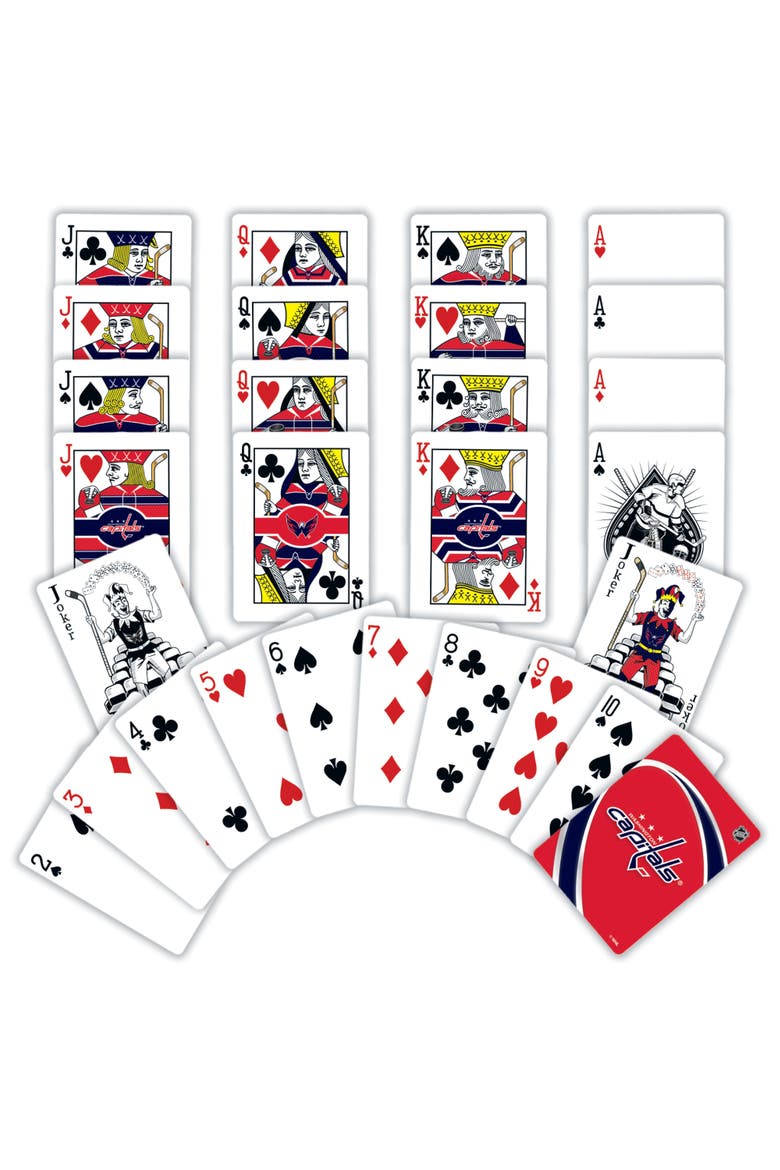 Washington Capitals Playing Cards, Alternate, color, Multicolor