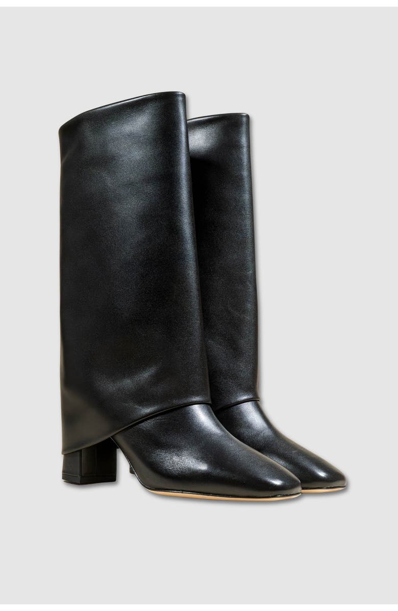 MI/MAI Noumea Mid Calf Turn Up Boot, Alternate, color, Black