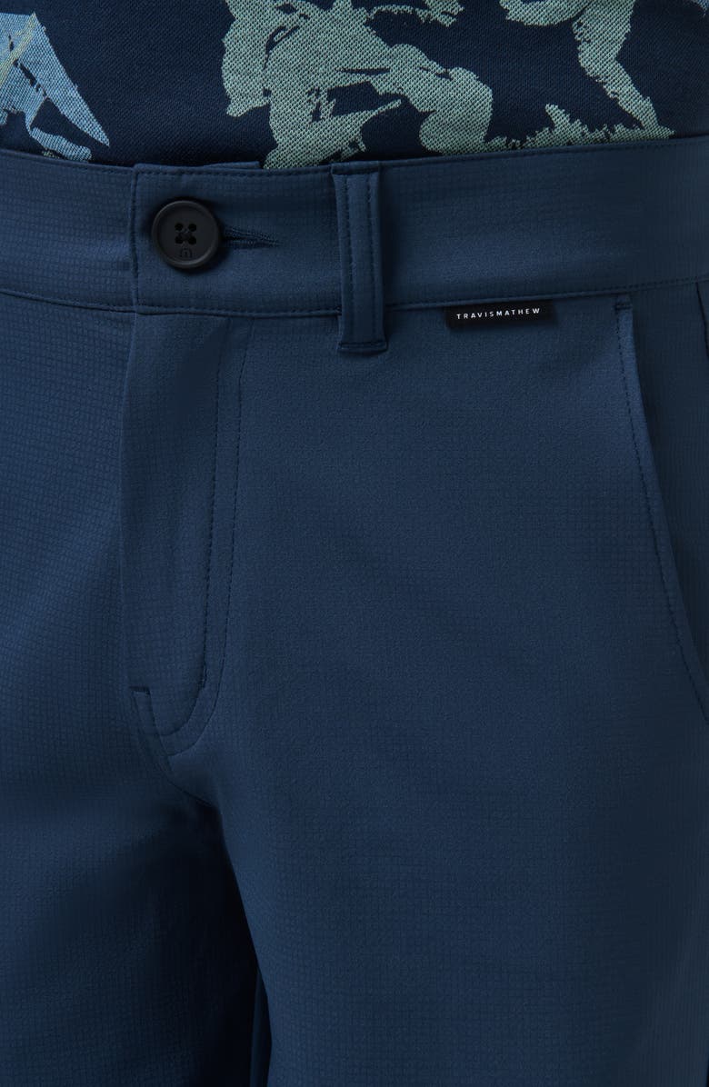 TravisMathew Kids' Wanderlust Flat Front Stretch Shorts, Alternate, color, Mood Indigo