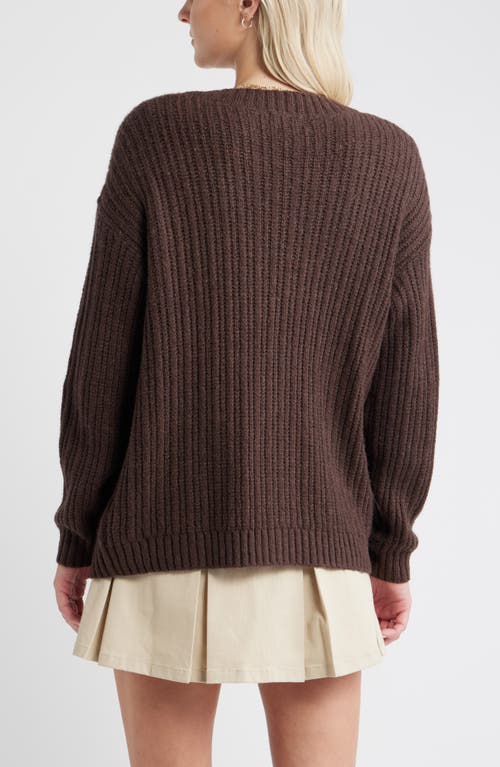 Bp. Cozy Oversize Cardigan In Brown
