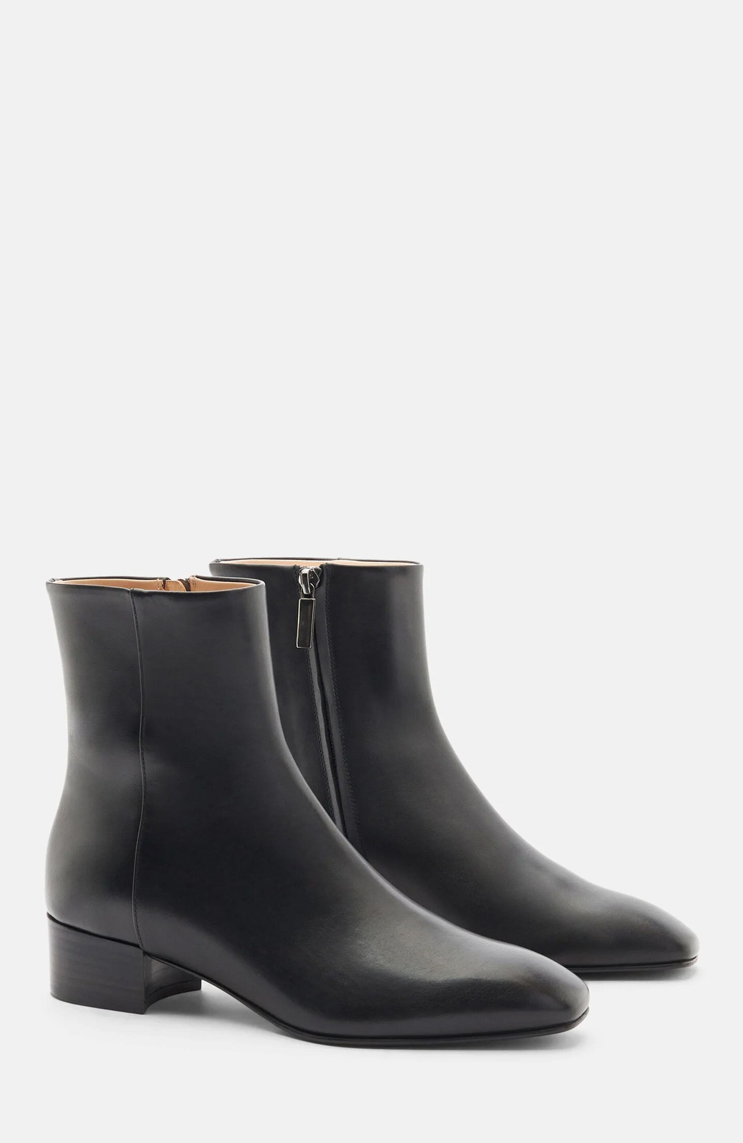 Ambra Boots, Main, color, Black - Calf