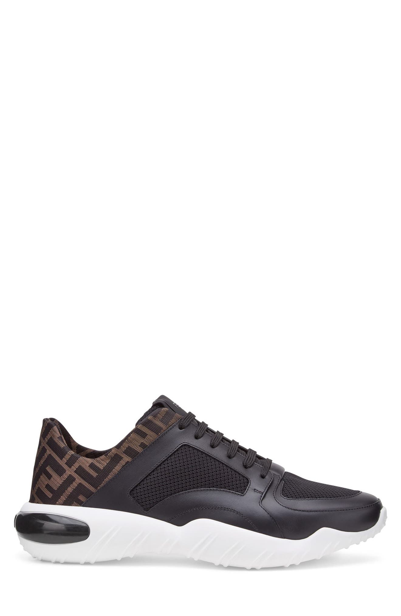 Fendi FF Mid Top Sneaker, Alternate, color, 