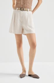 Brunello Cucinelli Baggy shorts with monili