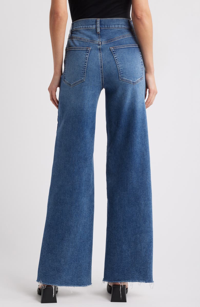 Le Slim Raw Hem Palazzo Jeans