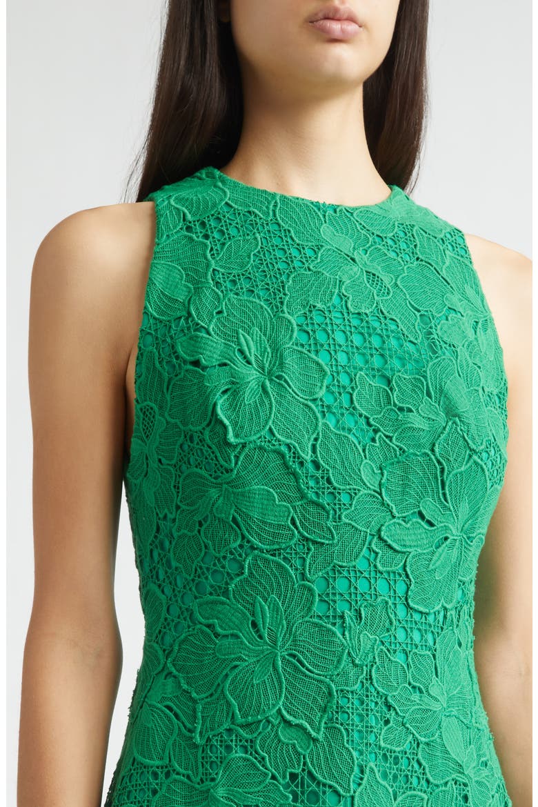 Lattice Guipure Lace Midi Dress, Alternate, color, FERN