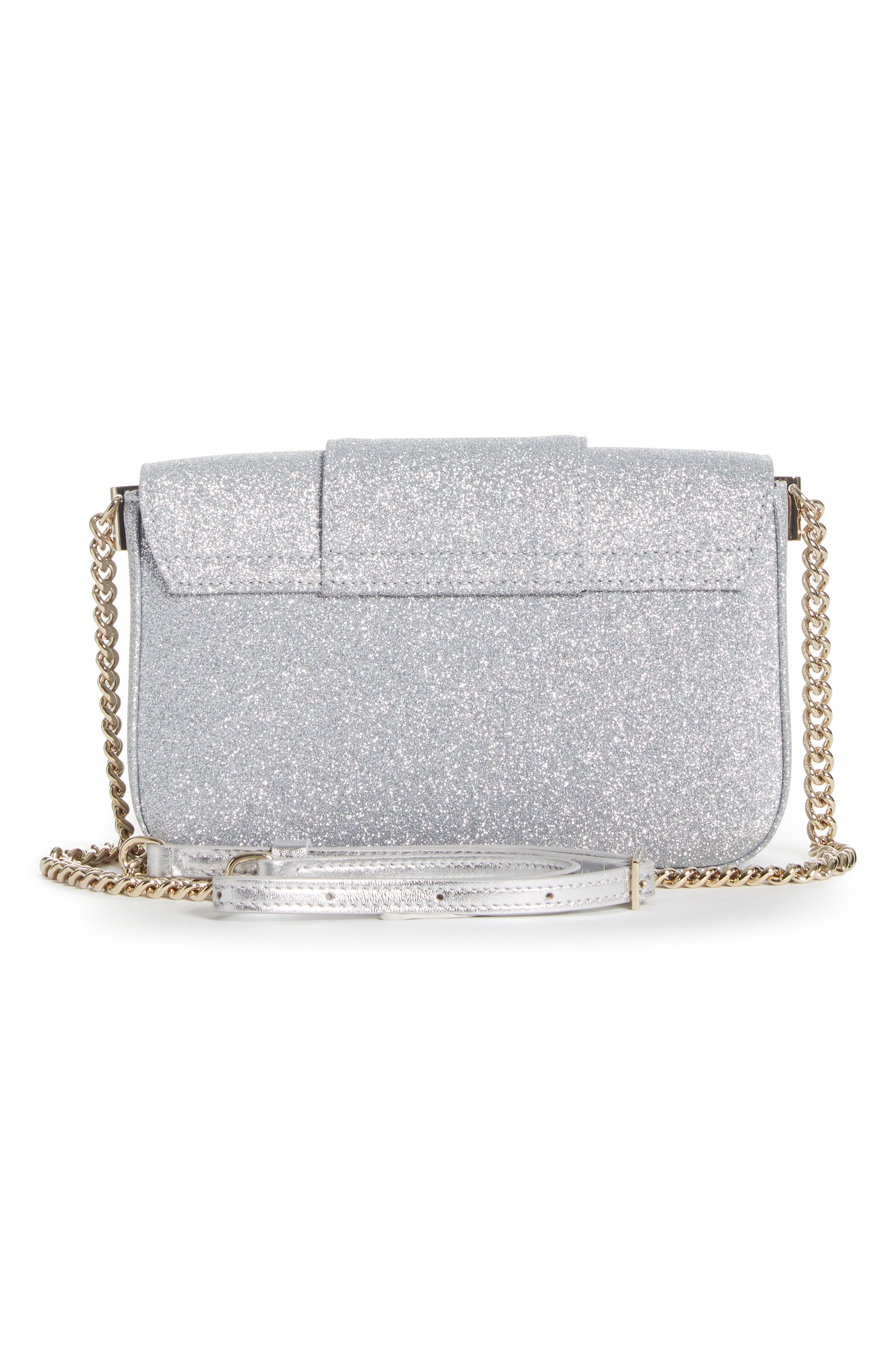 Roger Vivier Très Vivier Glitter Crossbody Bag, Alternate, color, 