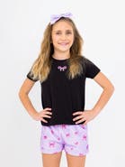 Preppy Goose Plush Holiday Bows loungewear Shorts