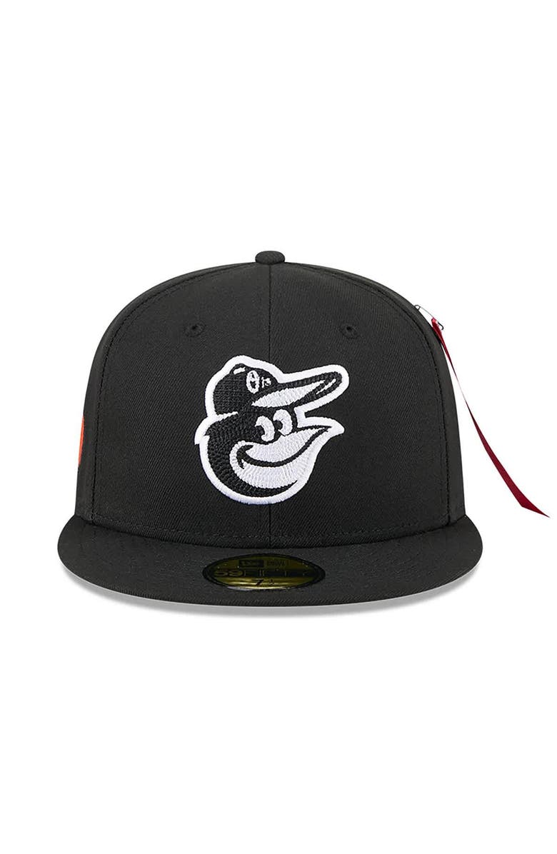 New Era x Alpha Industries Men's New Era x Alpha Industries  Black Baltimore Orioles 59FIFTY Fitted Hat, Alternate, color, Black