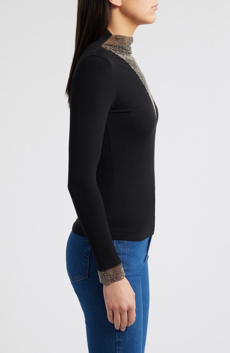 NIKKI LUND Margot Mesh Yoke Top, Alternate, color, 