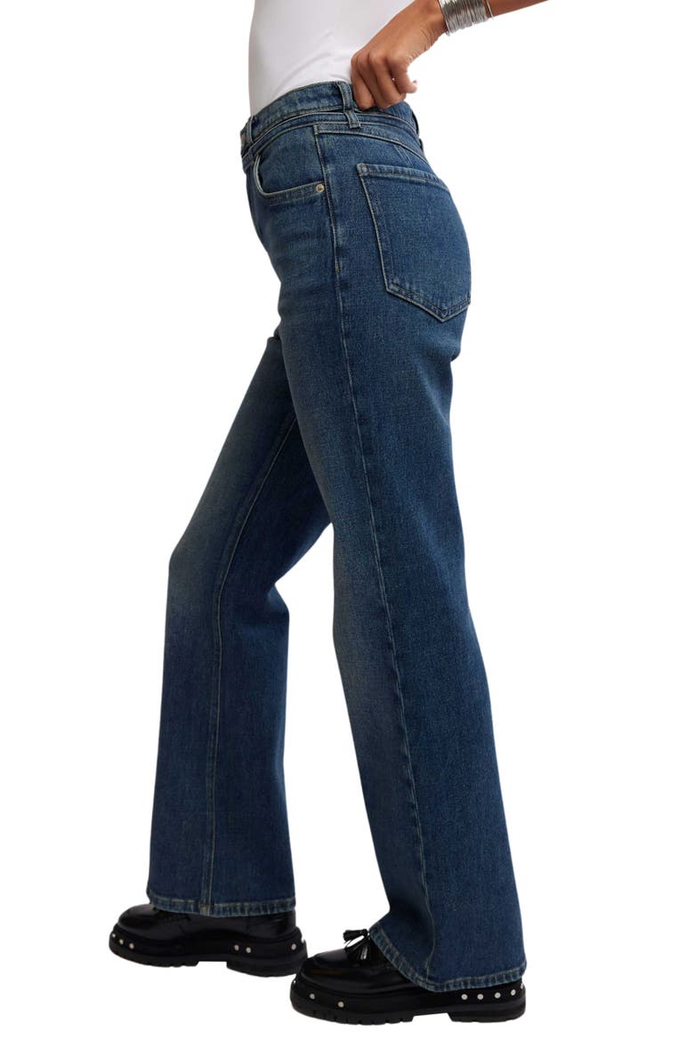 Free People Sabine Belted Slim Bootcut Jeans, Alternate, color, Hibernate