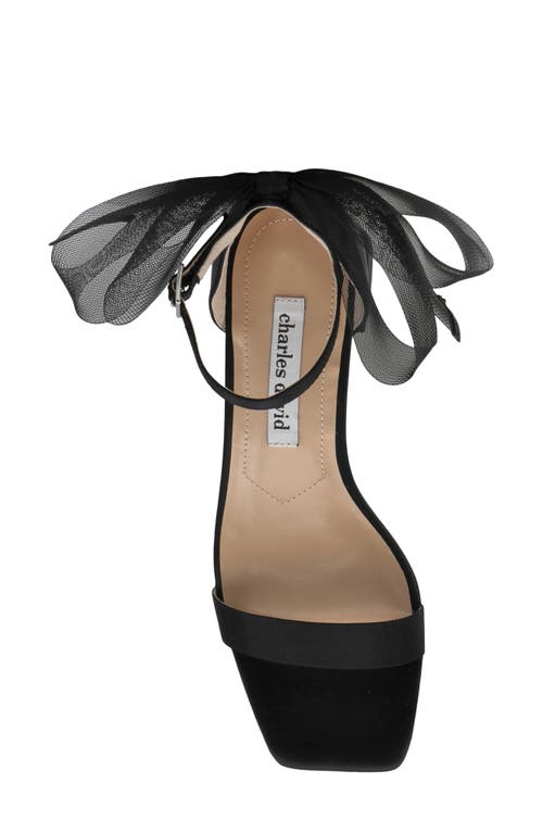 Charles David Riley Ankle Strap Sandal In Black