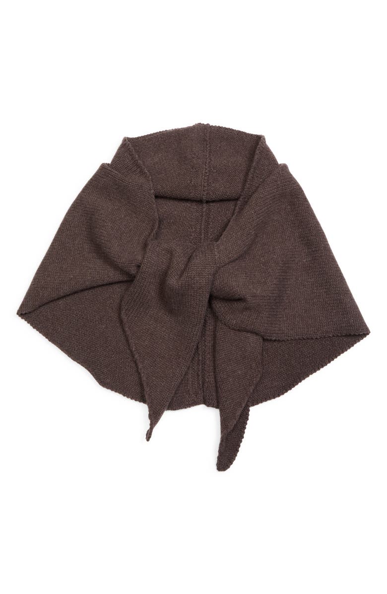 NACKIYÈ Queen's Guard Hooded Merino Wool & Cashmere Scarf, Alternate, color, Maroon Borsalino