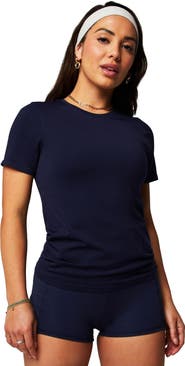 Fabletics Women's Feather Tech+ Short-Sleeve Top
