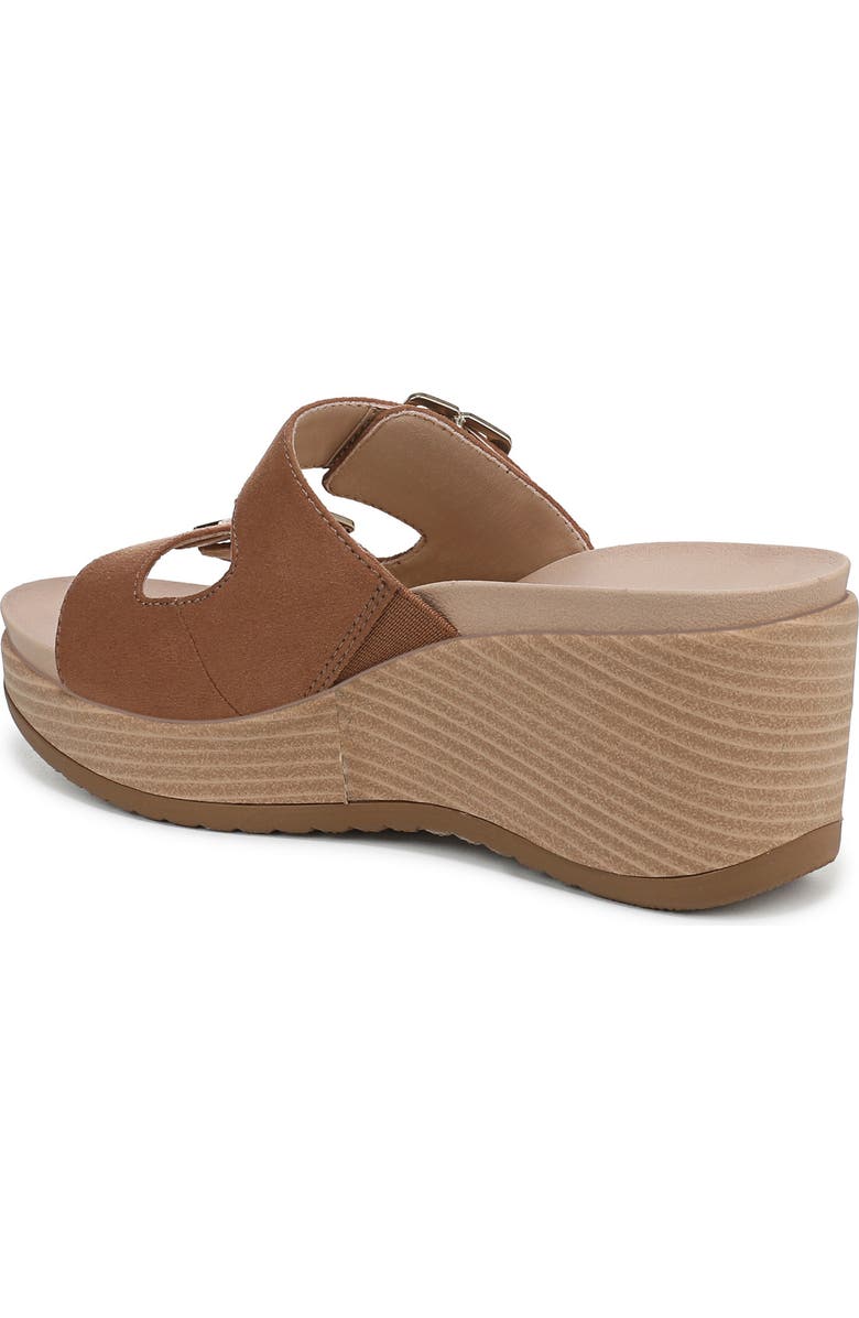 Dr. Scholl's Cali Breeze Wedge Sandal, Alternate, color, Honey Brown