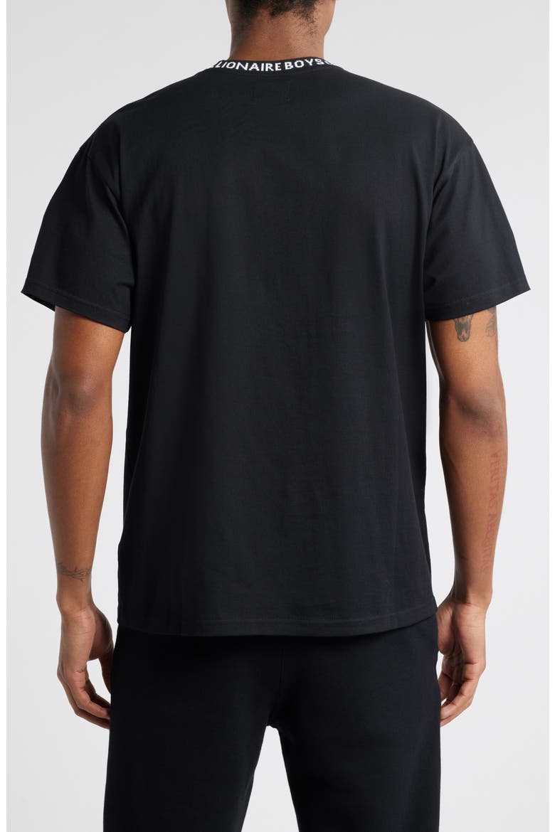 BB Wrapped Cotton Crewneck T-Shirt, Alternate, color, BLACK