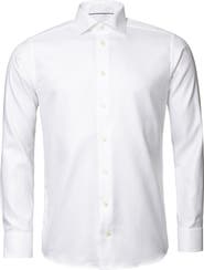 Eton Slim Fit Diagonal Weave Shirt