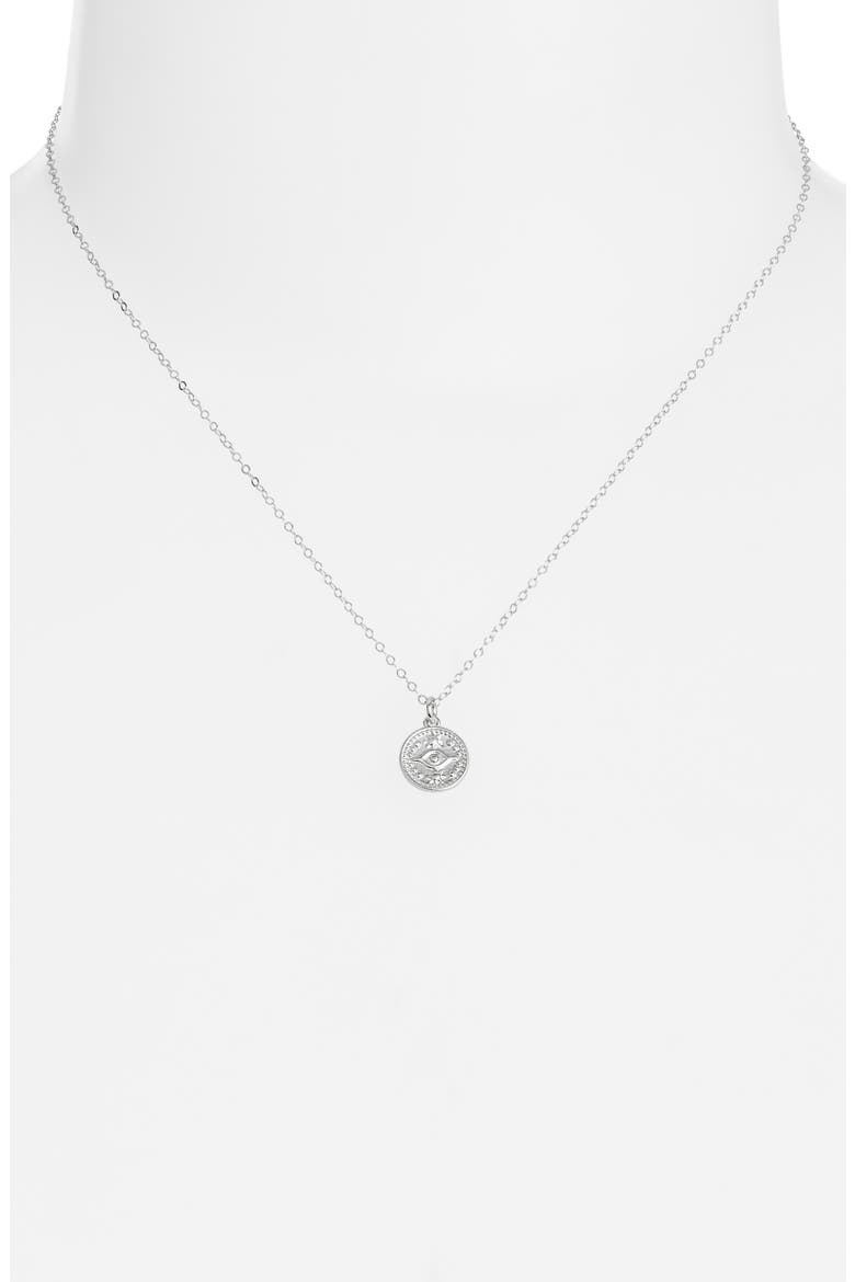 Delicate Protection Pendant Necklace, Alternate, color, SILVER