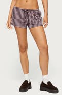 EDIKTED Jainee Stripe Drawstring Shorts