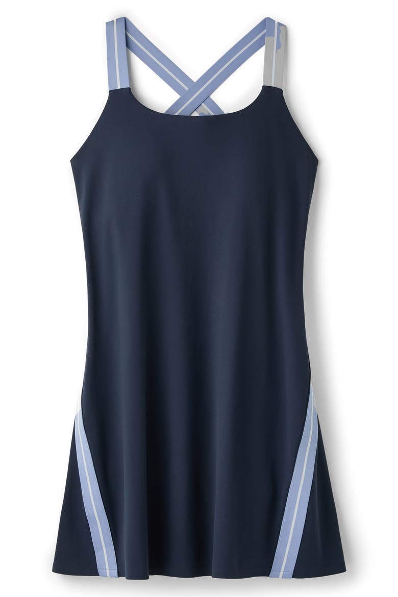 Retro Revive Cross Back Sports Dress, Alternate, color, NAVY BLUE