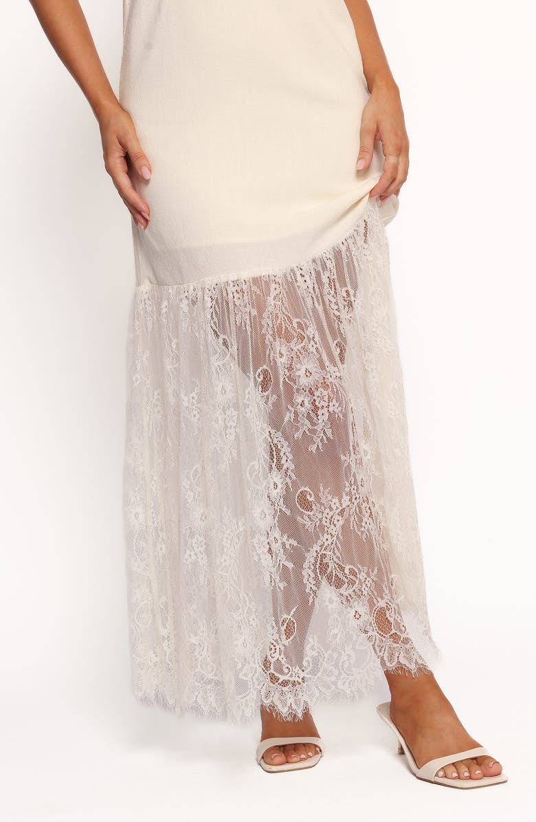 Petal & Pup Grant Lace Sleeveless Maxi Dress, Alternate, color, Cream