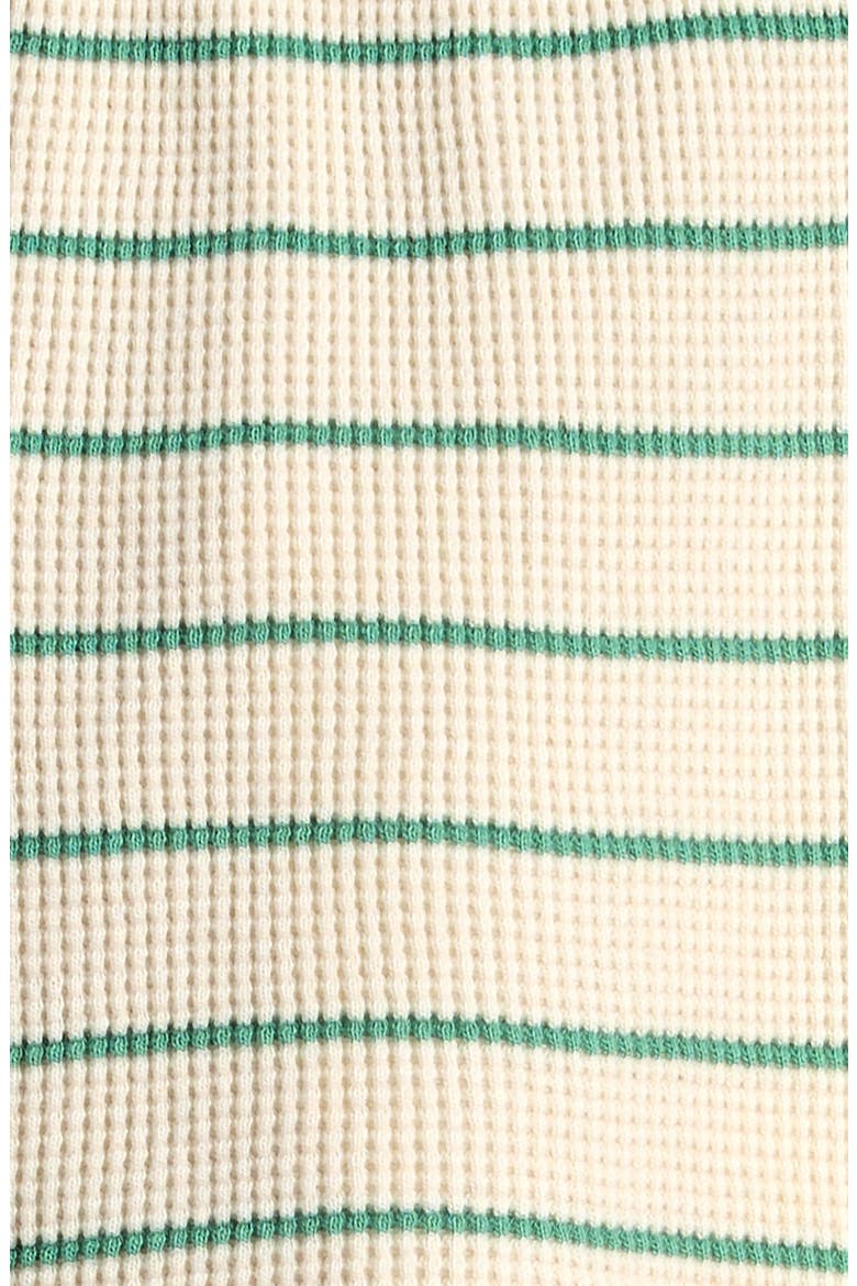 Stripe Waffle Knit Footed Leggings, Alternate, color, OFF WHITE
