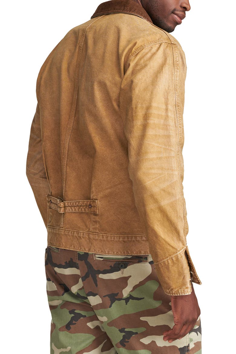 Corduroy Collar Trucker Jacket, Alternate, color, LEGEND KHAKI