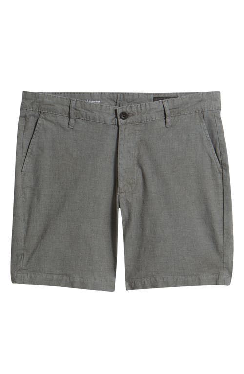 Ag Cipher Slim Fit Linen & Cotton Chino Shorts In Heathered Storm Grey