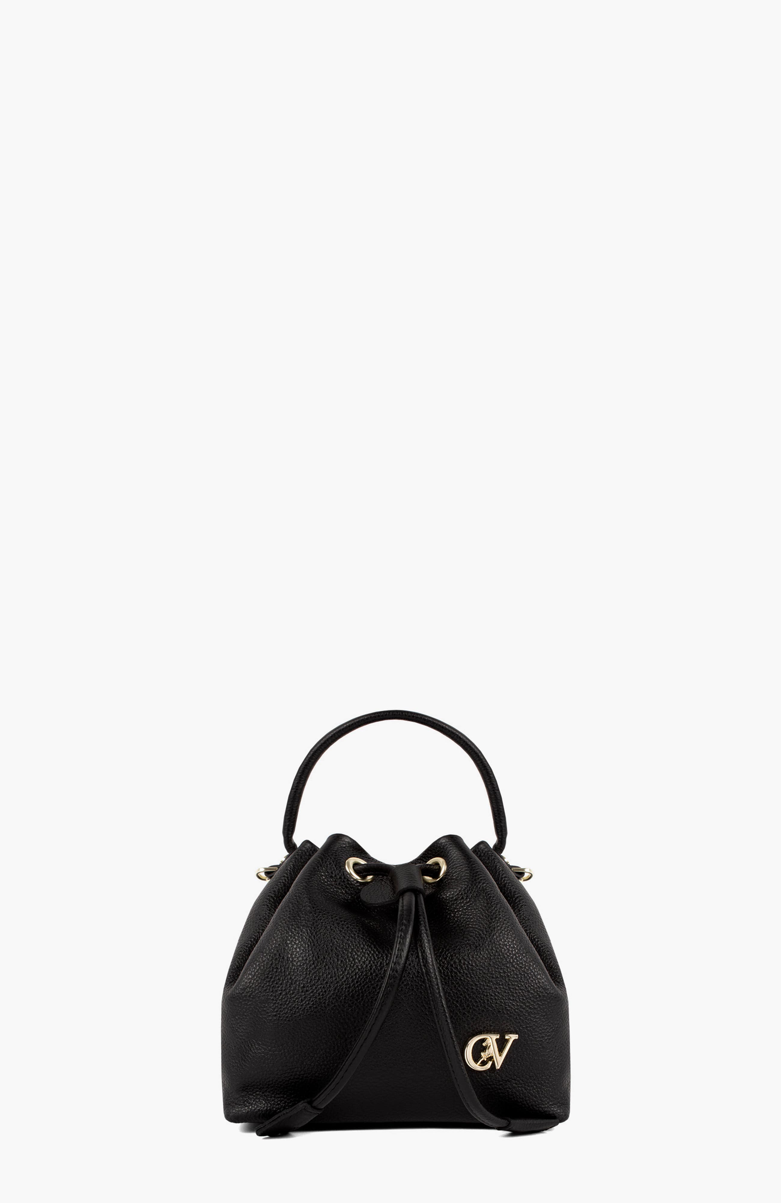 Signature CV By Cavalinho Leather Bucket Bag 651, Main, color, Black
