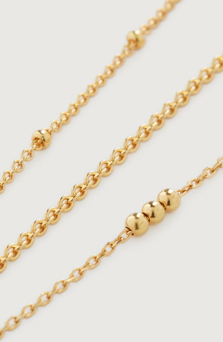 Monica Vinader 18K Yellow Gold Vermeil Layered Chain Bracelet, Alternate, color, 18Ct Gold Vermeil On Sterling