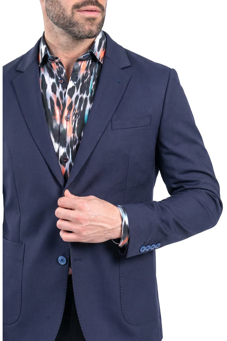 Descartes Unconstructed Blazer, Alternate, color, BLUE