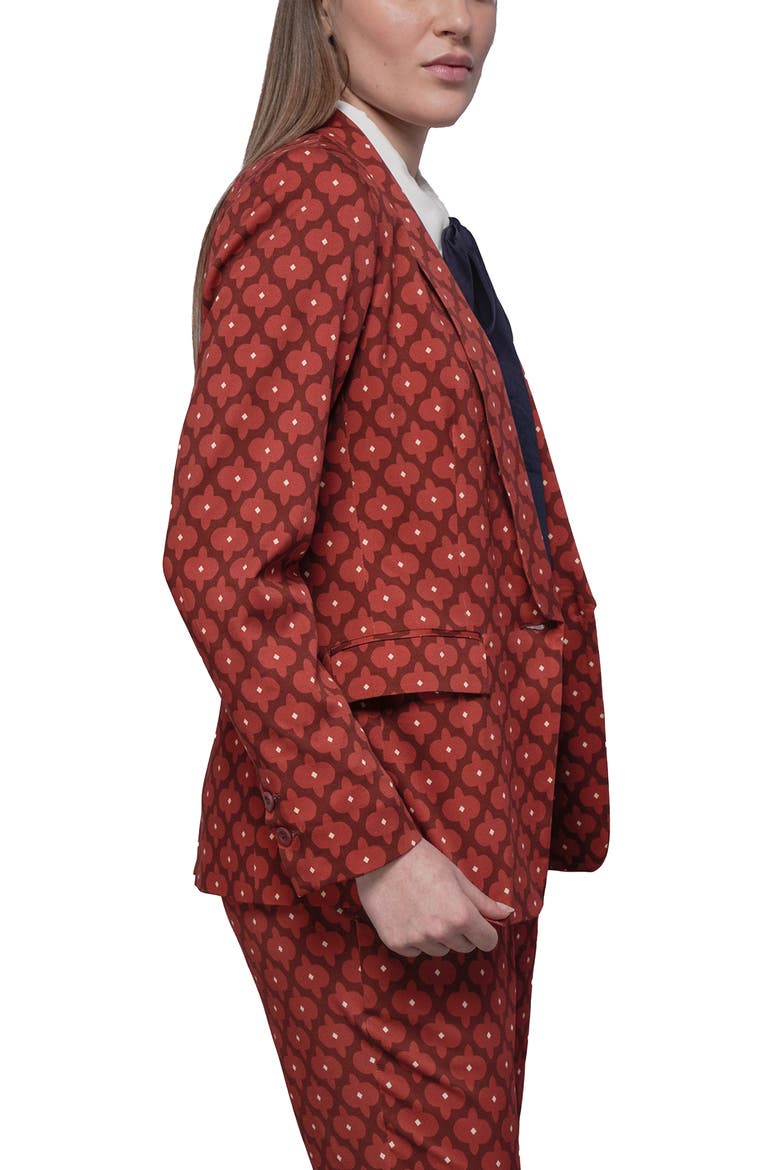 The Empower Tux Blazer, Alternate, color, MODERN FLEUR CINNAMON