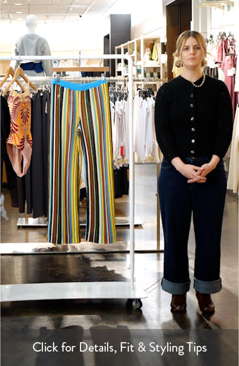 Ali Open Stitch Stripe Pants, sales video thumbnail