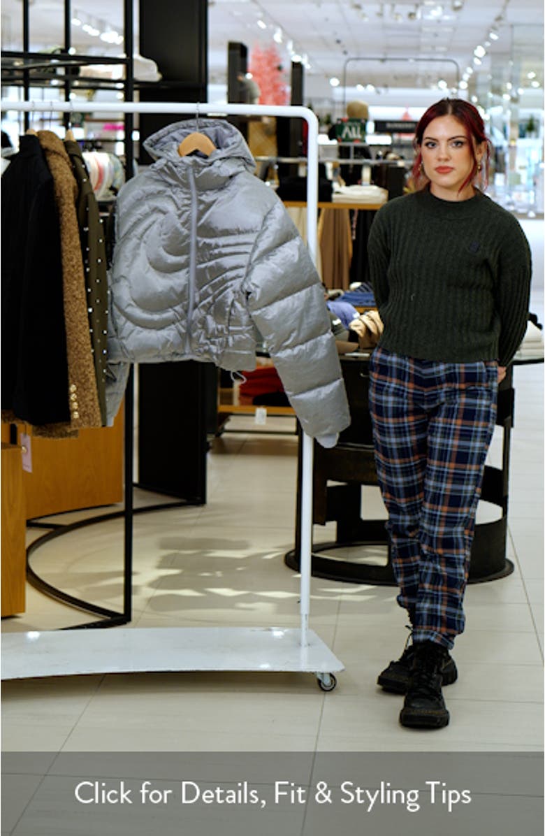 Swoosh Series Water Resistant Therma-Fit Oversize Down Puffer Jacket, sales video thumbnail