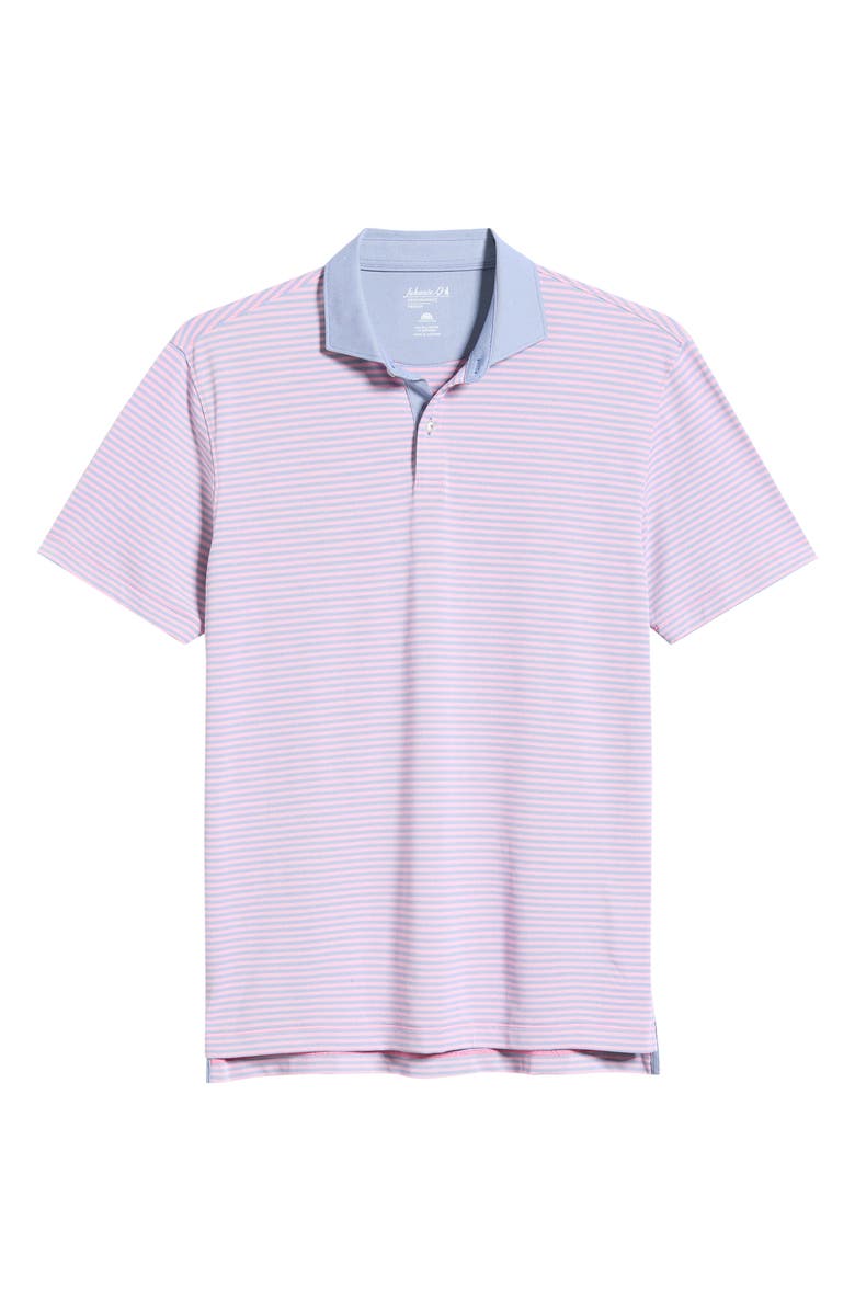 johnnie-O Cruz Stripe Performance Jersey Polo, Alternate, color, 
