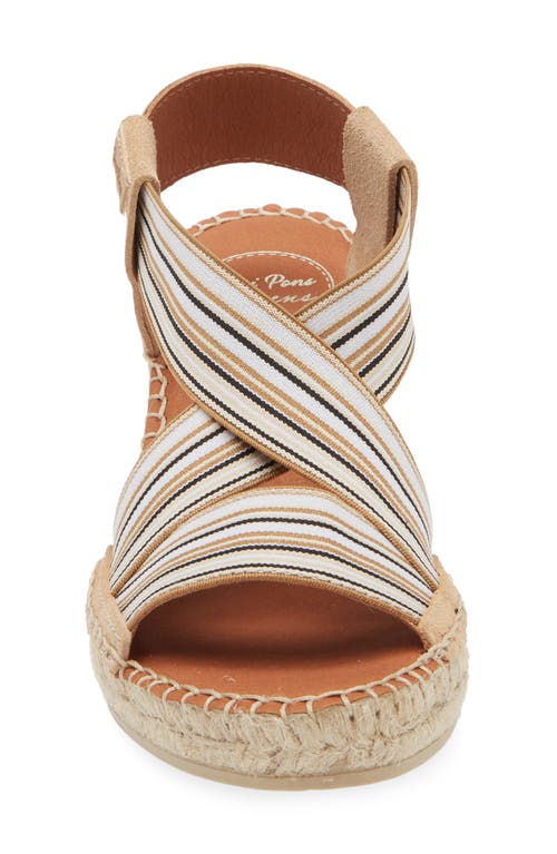 Toni Pons Tina Espadrille Wedge Sandal In Beige