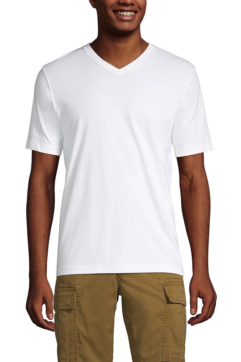 Super-T Short Sleeve V-Neck T-Shirt, Alternate, color, White