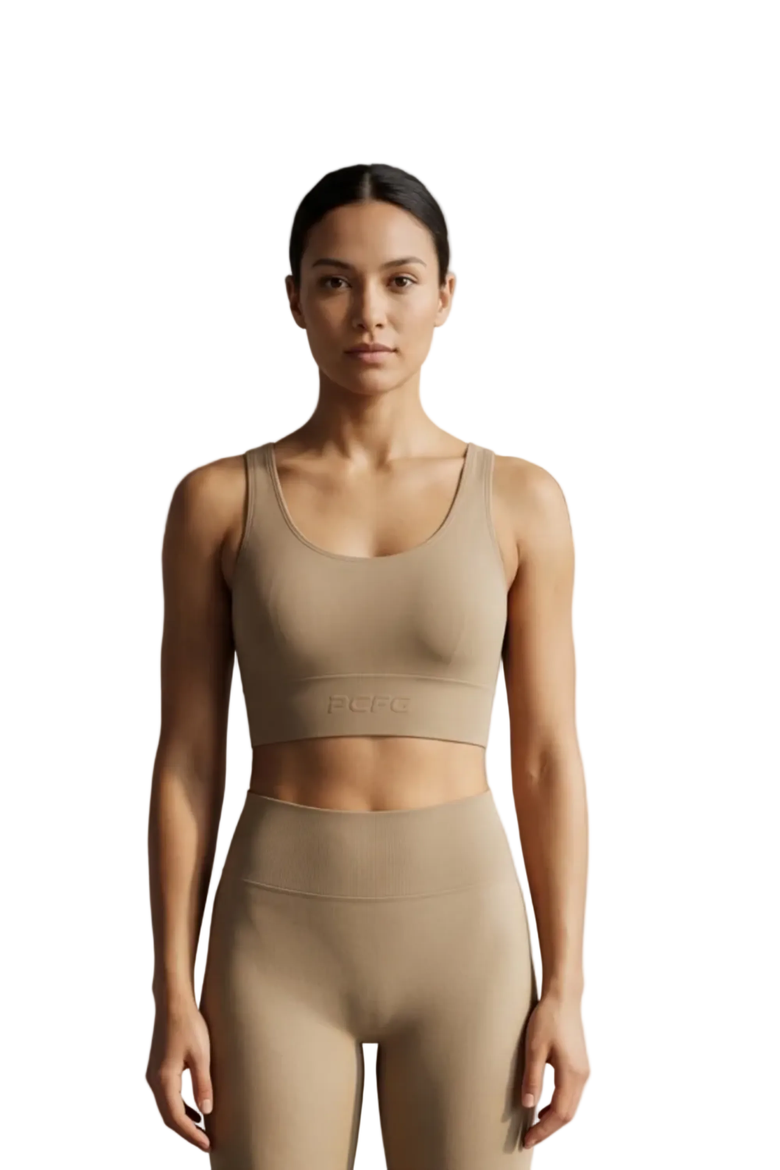 Cotton Yoga Bra, Alternate, color, COVERT GREEN