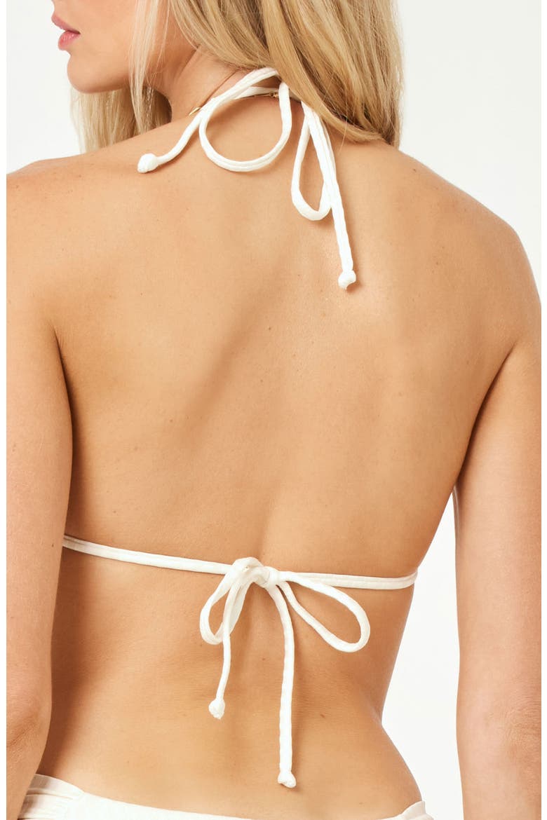 Sofia Triangle Bikini Top, Alternate, color, CREAM